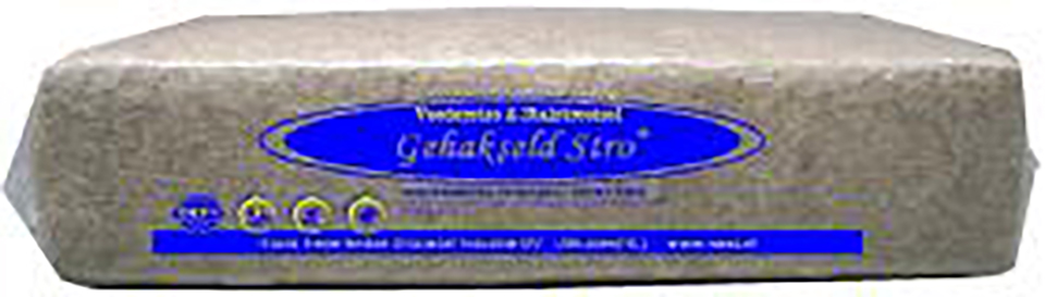 Gehakseld tarwestro verpakt